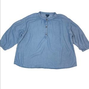 J. Jill Denim 3/4 Sleeve Top